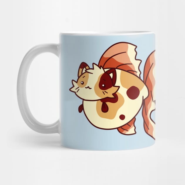 Chubby Goldfish Kitty by saradaboru